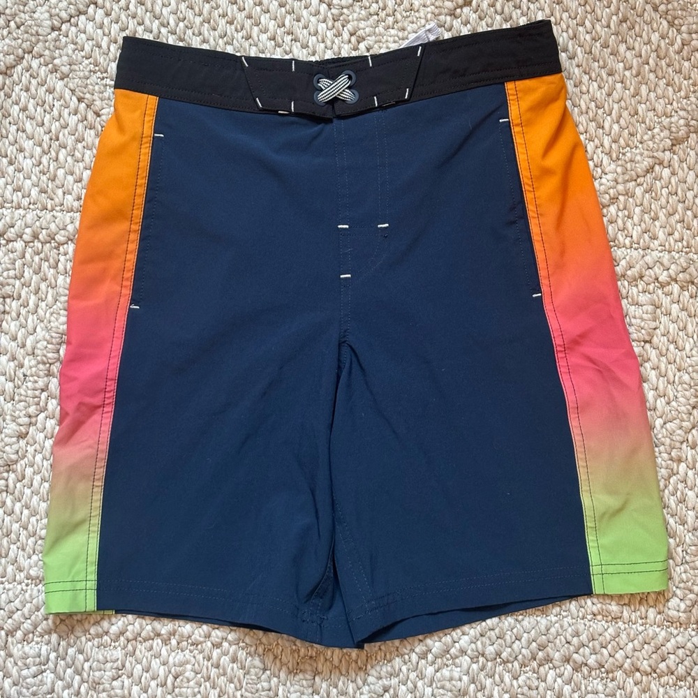 Wonder Nation Navy Board Shorts Swim Trunks